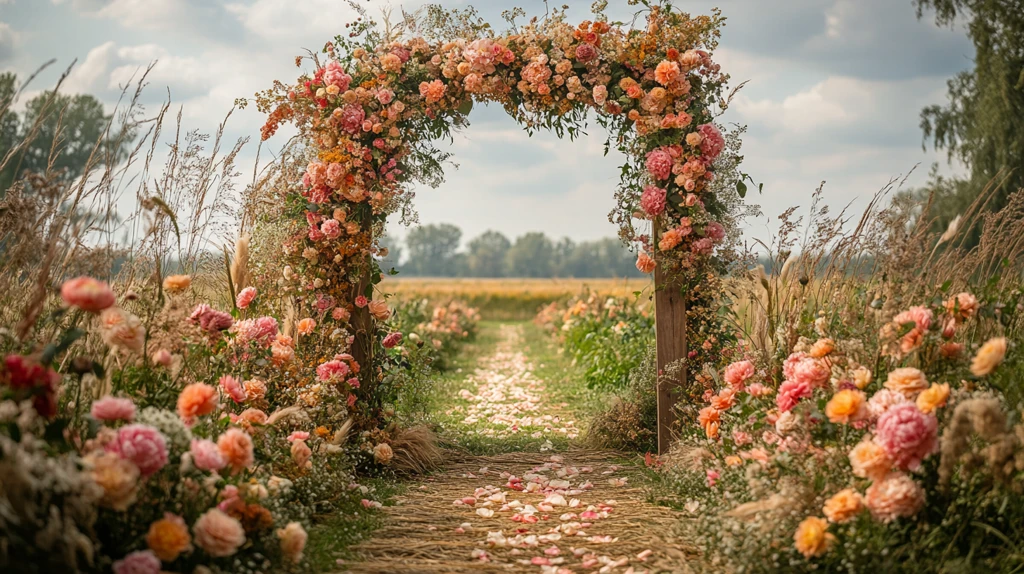 户外婚礼花艺装饰