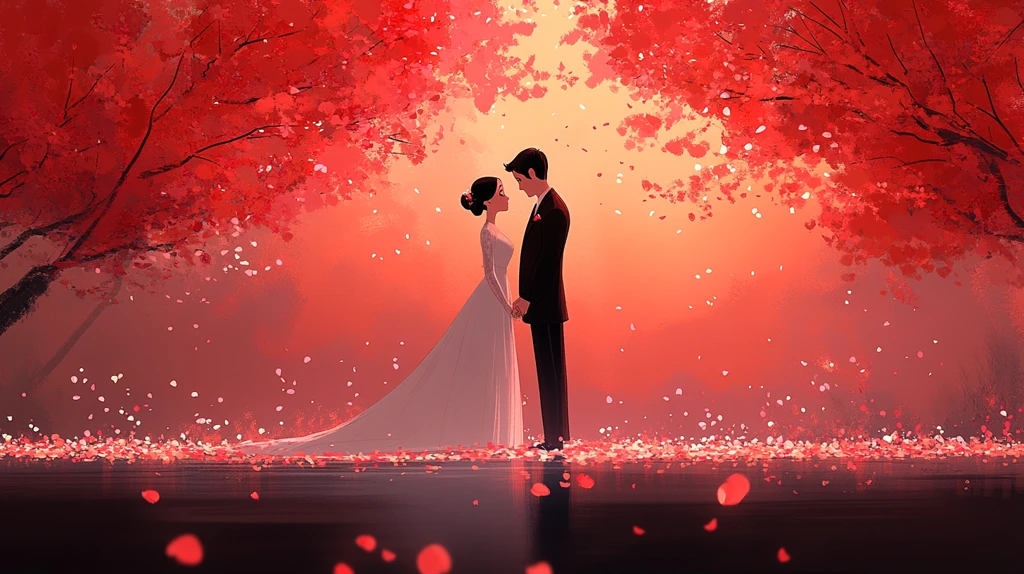 婚礼交换戒指场景