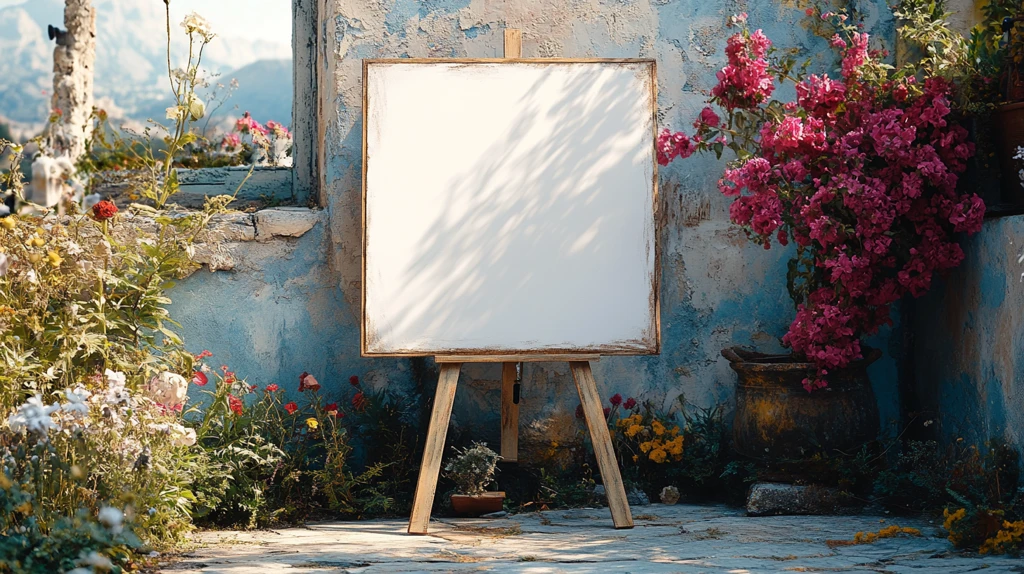 婚礼迎宾牌空白模板
