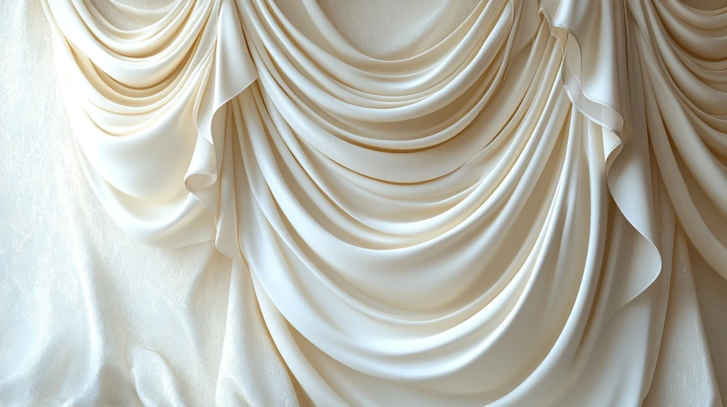 奶油色窗帘背景