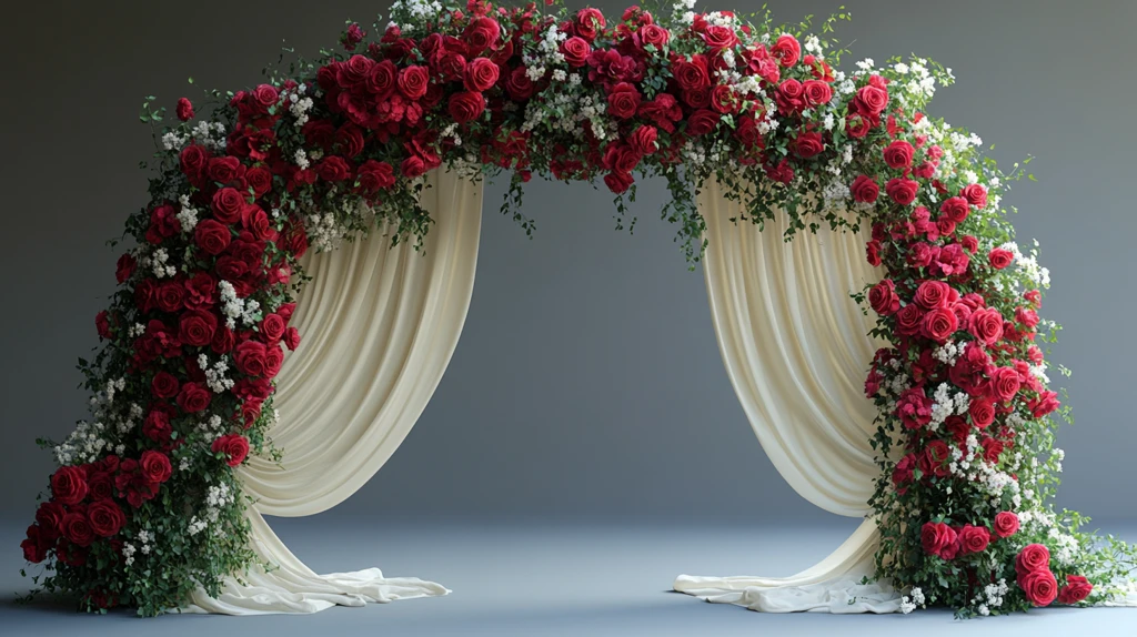 传统婚礼花拱门设计