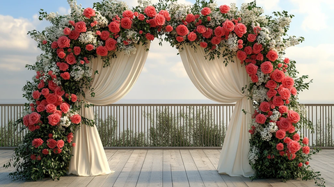 传统婚礼花拱门设计
