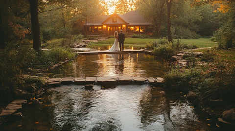 婚礼在自然中举行