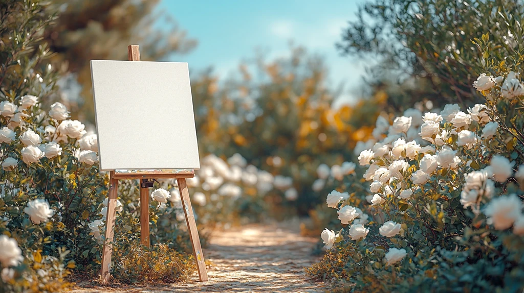 婚礼现场空白画布