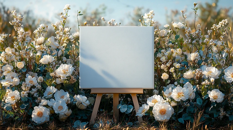 婚礼现场空白画布