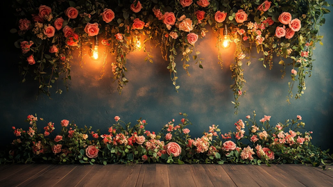 户外婚礼背景电视墙