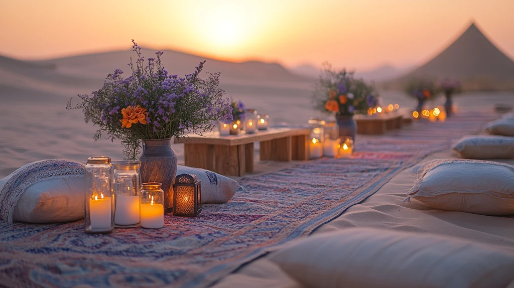 沙漠中的现代派对