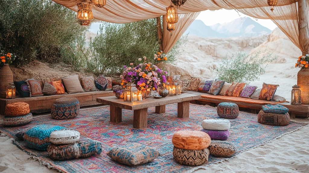 沙漠中的现代派对