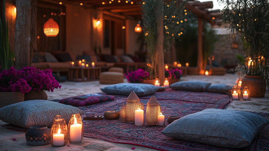 沙漠中的现代派对