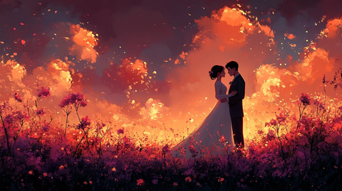 婚礼背景浪漫花艺