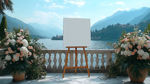 白色画布与户外婚礼装饰