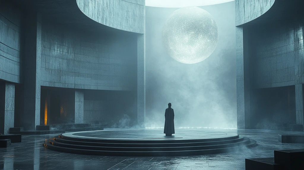 黑暗舞台与发光球体