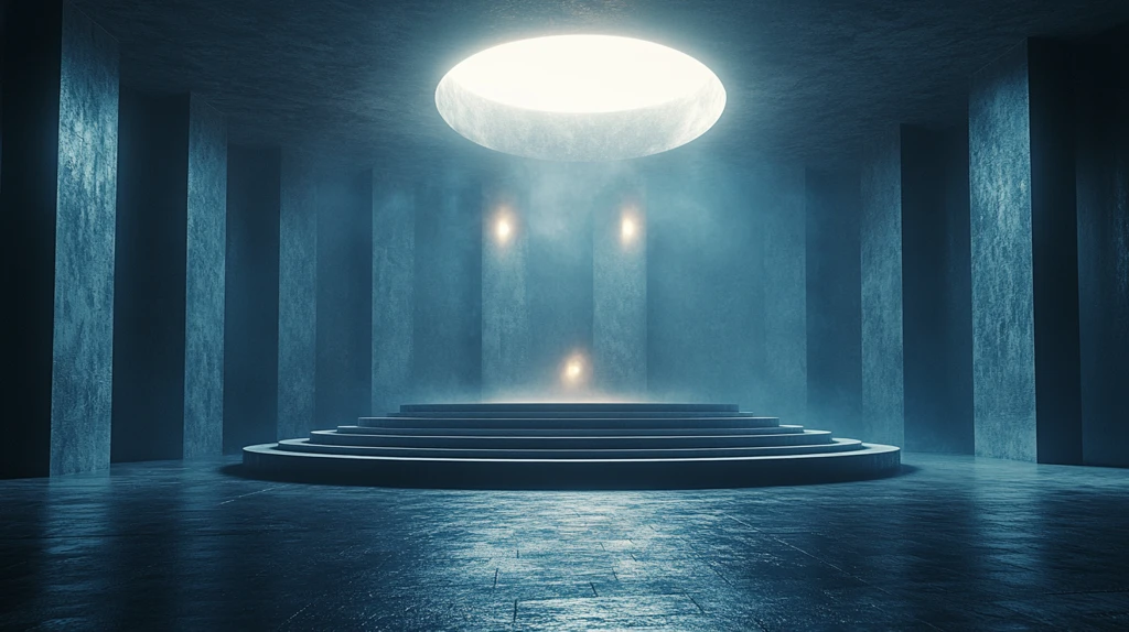 黑暗舞台与发光球体