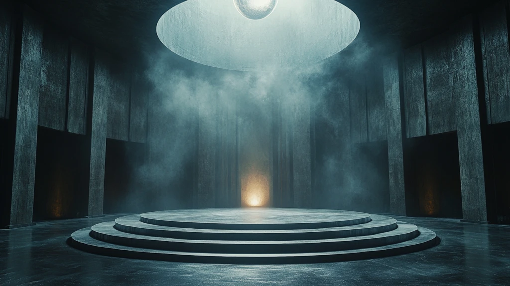 黑暗舞台与发光球体