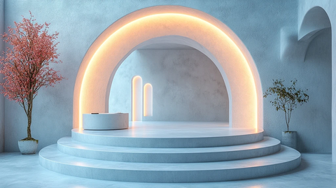 圆形舞台与LED灯