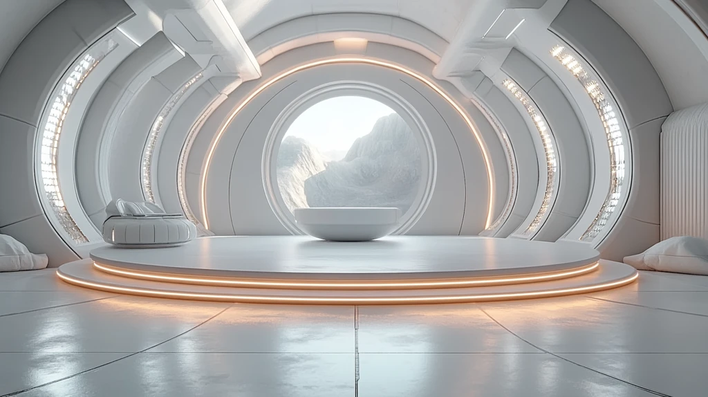 圆形舞台与LED灯