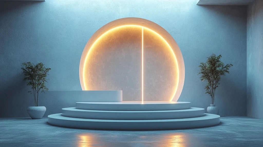 圆形舞台与LED灯