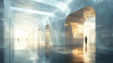 未来主义X形舞台设计