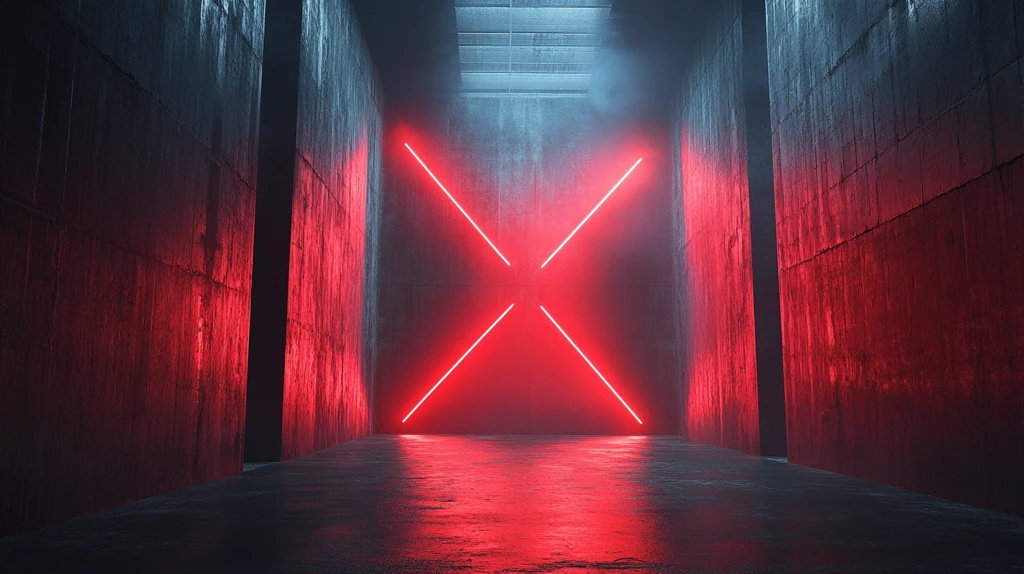 未来主义X形舞台设计