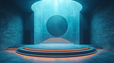 现代舞台圆形装饰