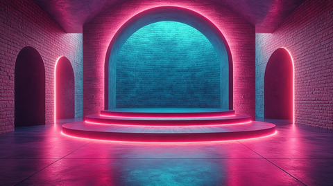 现代舞台圆形装饰