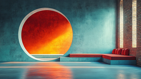 现代舞台圆形装饰