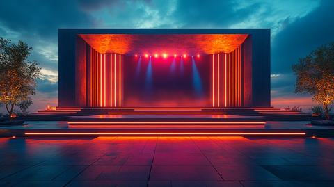 银行30周年庆典舞台渲染