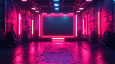 机器人主题直播背景