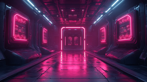 机器人主题直播背景