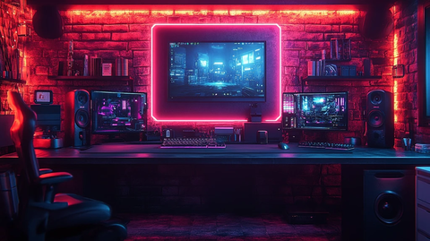 机器人主题直播背景