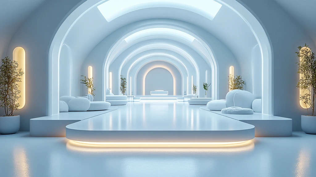 玻璃讲台科技展示