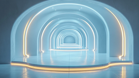 玻璃讲台科技展示