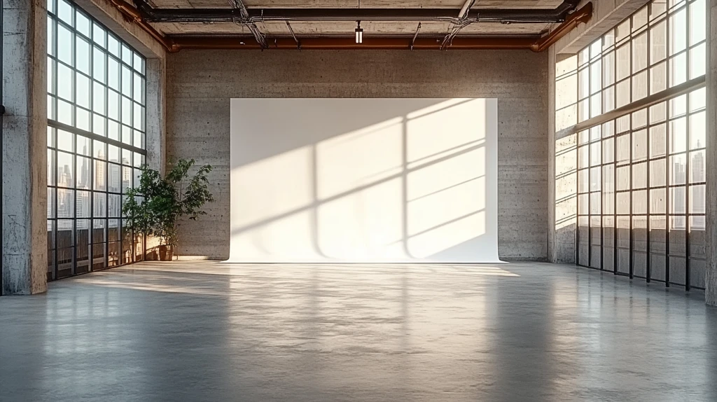 灰色摄影棚巨型装置艺术