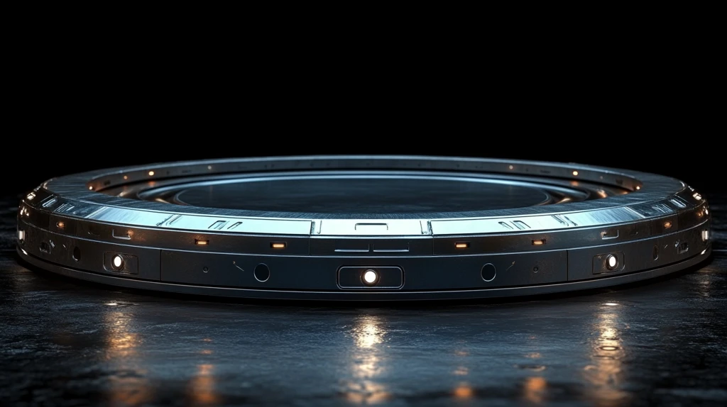 太空平台金属银舞台