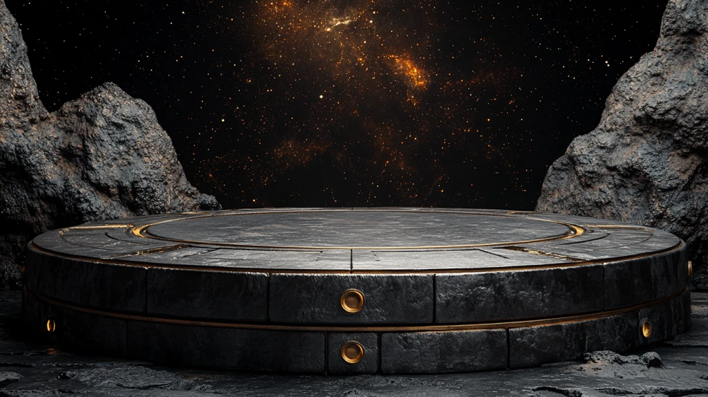 太空平台金属银舞台