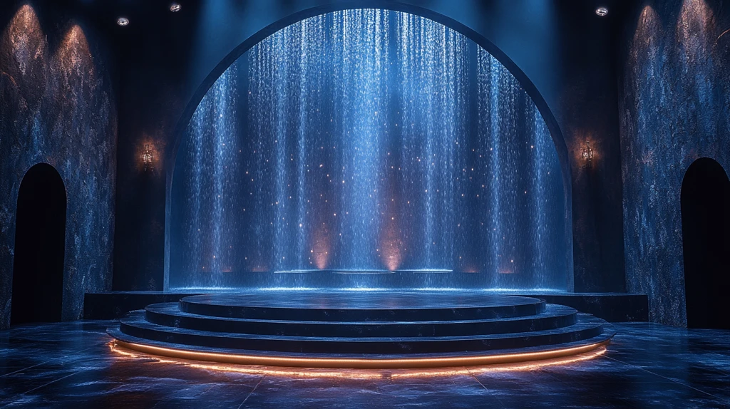 科幻舞台设计镜像背景