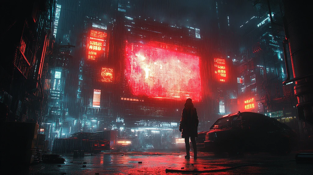 舞台赛博朋克风格大屏幕