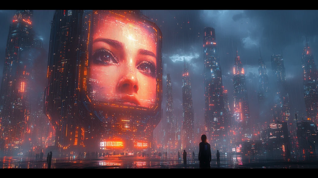 舞台赛博朋克风格大屏幕