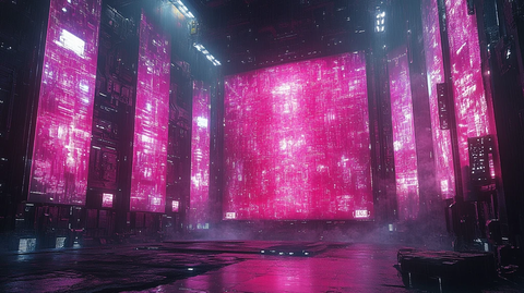 舞台赛博朋克风格大屏幕