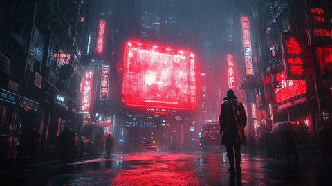 舞台赛博朋克风格大屏幕