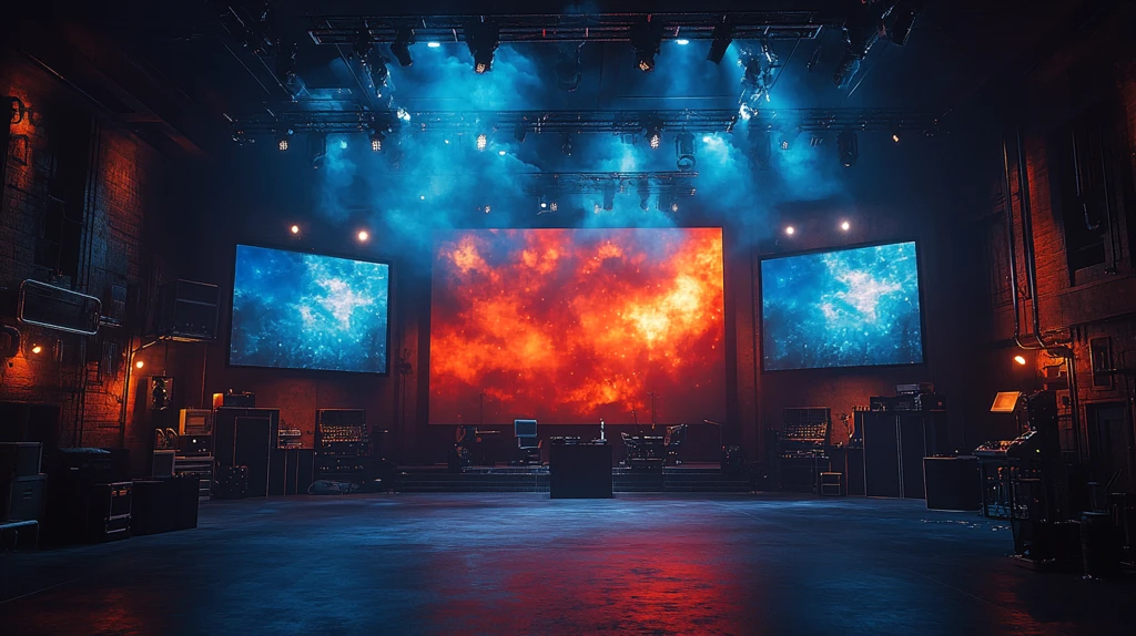 舞台灯光与双屏展示