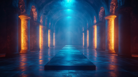 黑色产品平台与数字背景融合