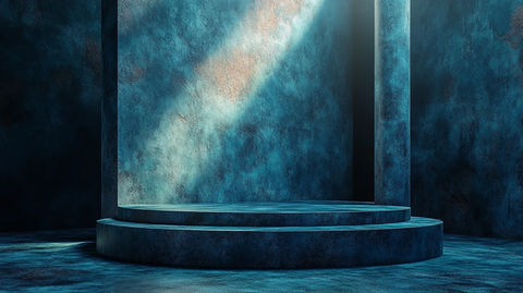 圆柱展示台与底座