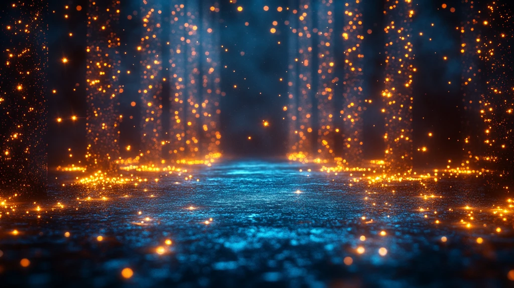 舞台低光蓝黑香槟金