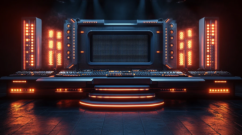 白色主舞台DJ音乐节