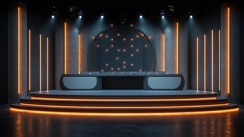 白色主舞台DJ音乐节