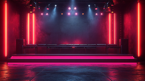 白色主舞台DJ音乐节