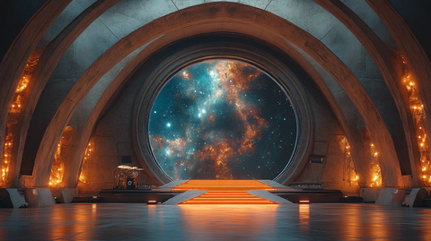 未来飞船舞台设计