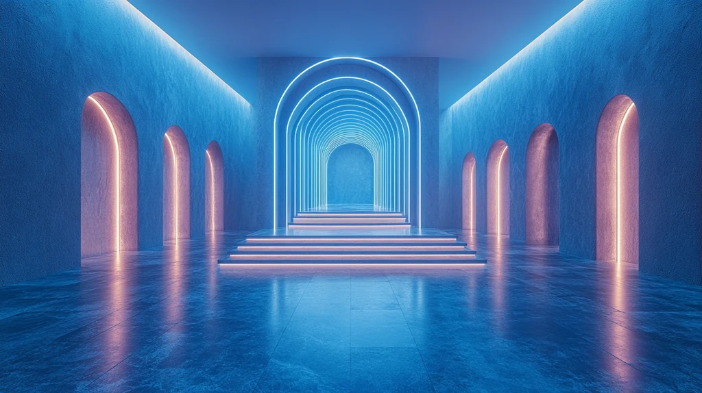 渐变蓝光直播背景