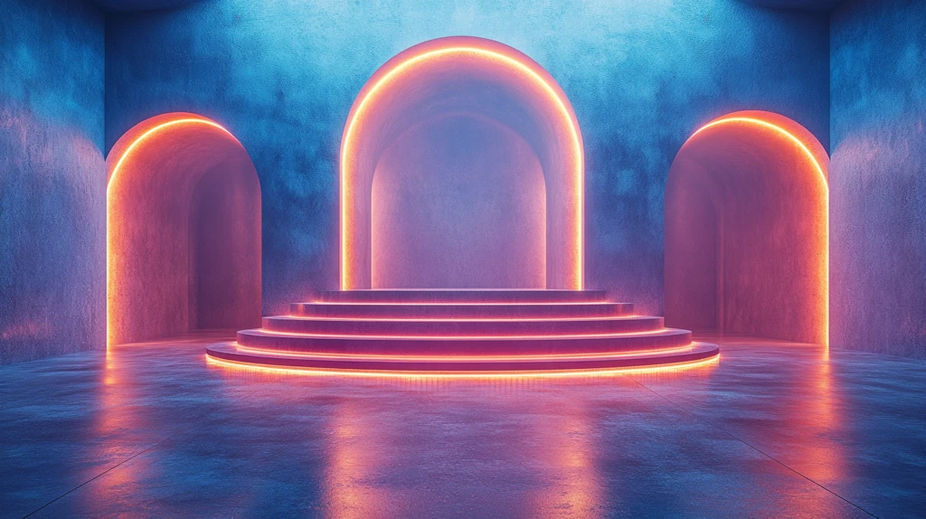 渐变蓝光直播背景